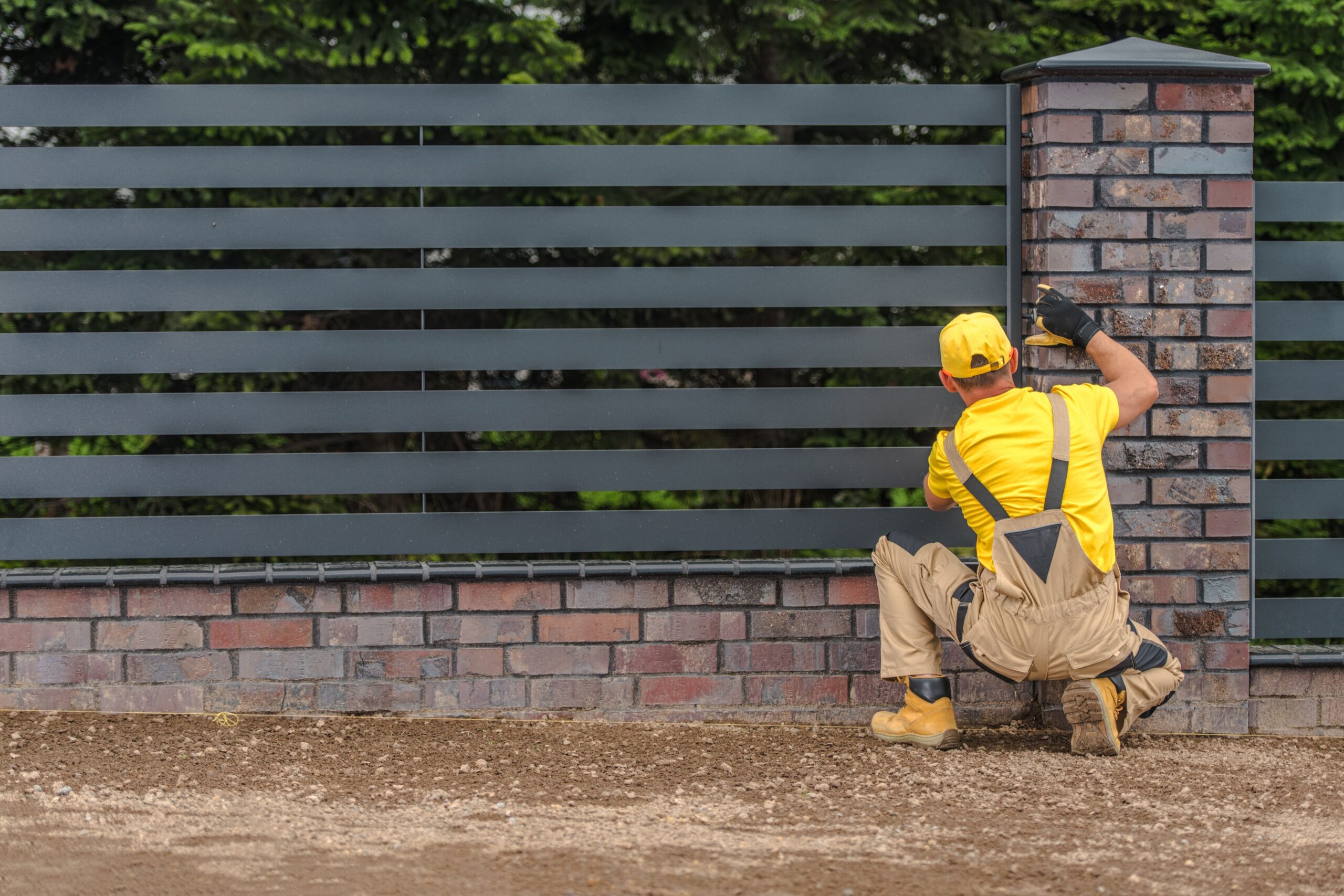 Durable metal fencing option installed in Denver residential area
