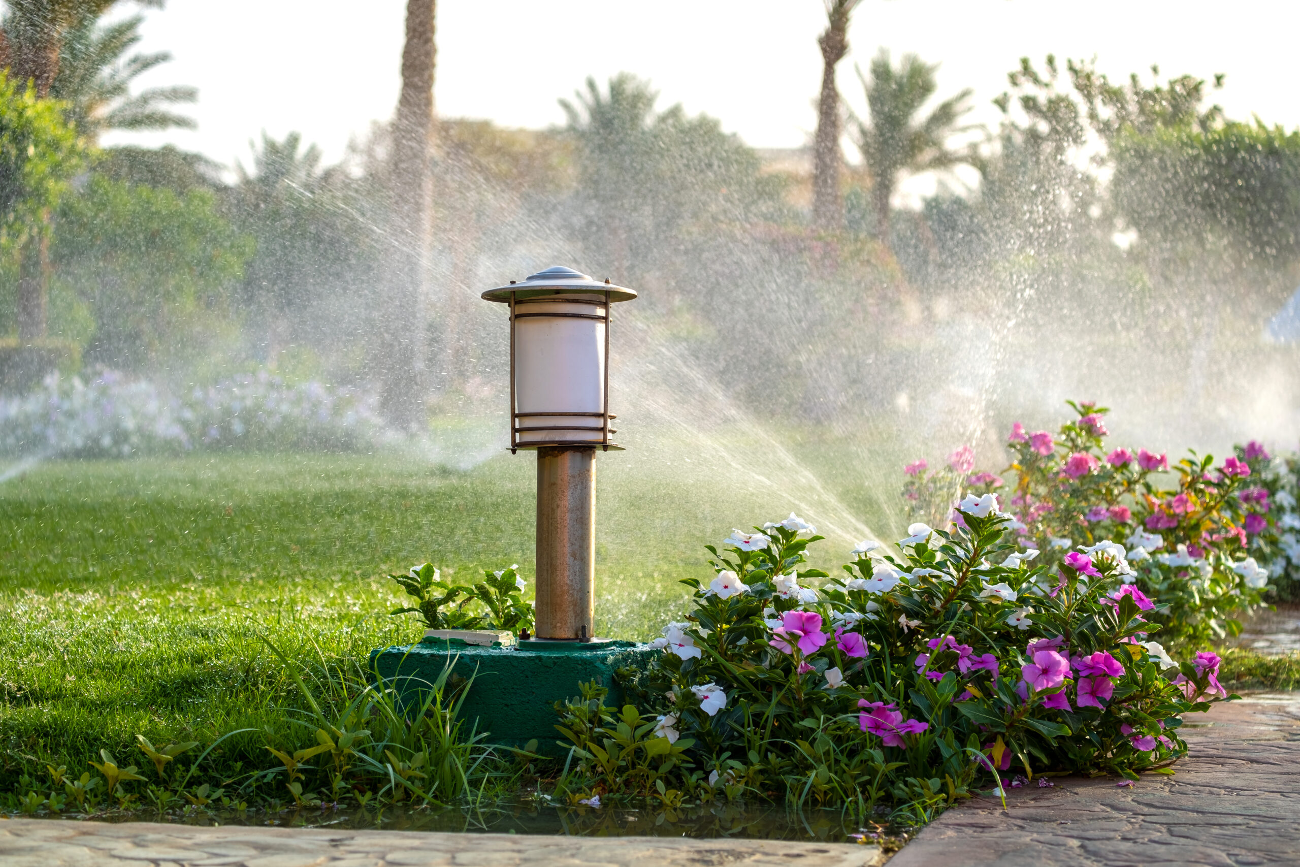 Residential irrigation systems in Denver providing reliable lawn irrigation for vibrant grass and garden areas